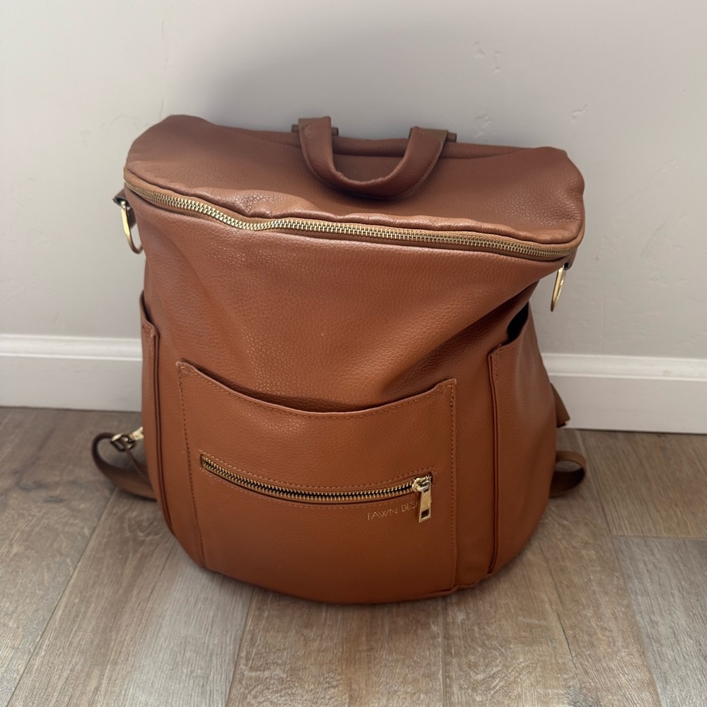 Fawn Design Tan Backpack Diaper Bag